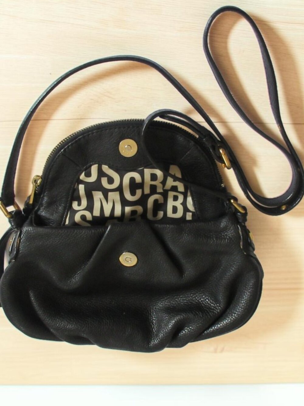 Marc by MARC JACOBS Classic Q Percy Small Blacky Leather Crossbody Bag, VGC - Picture 13 of 16
